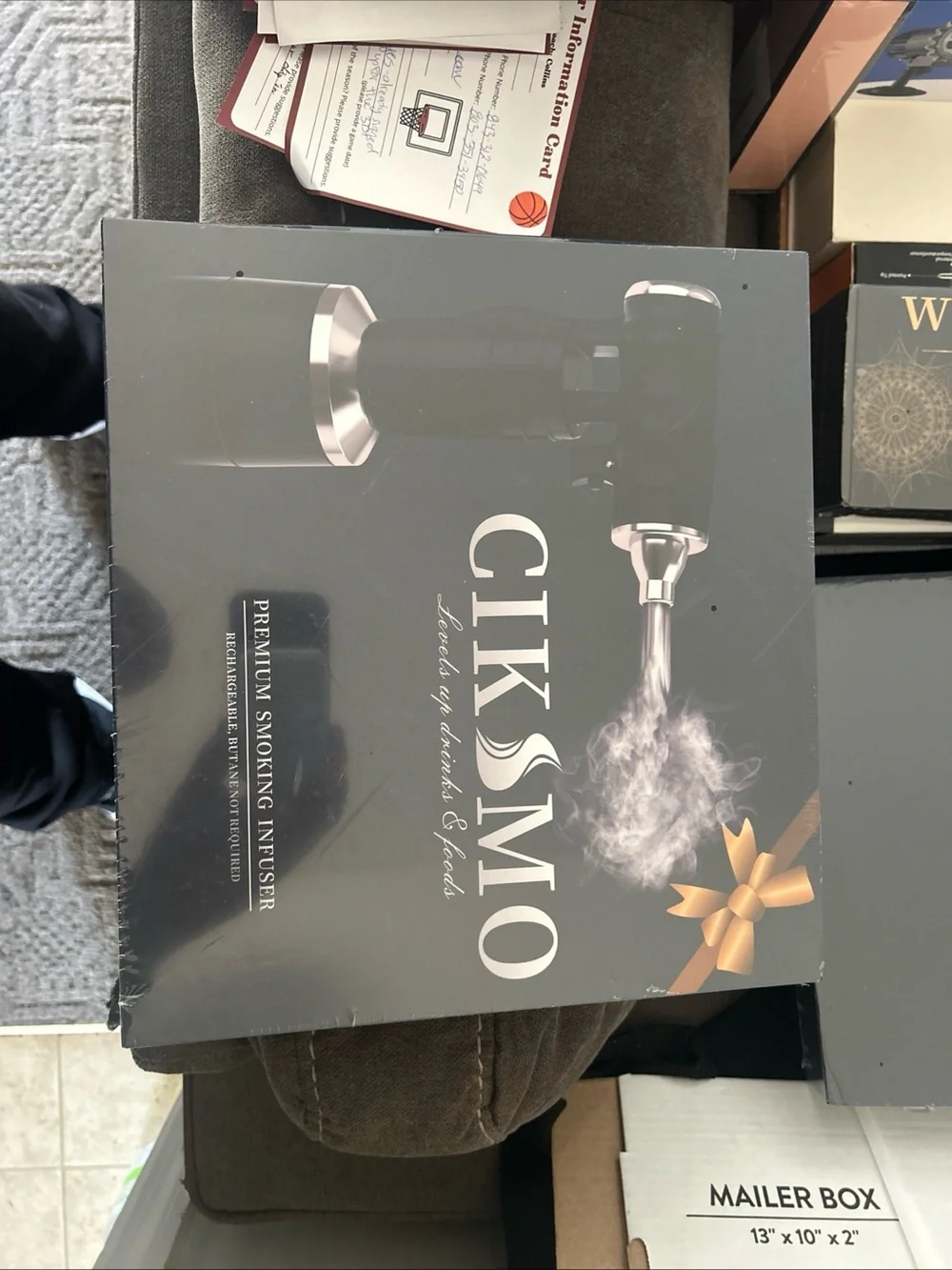 CIK SMO Premium Smoking Infuser - Black and Silver